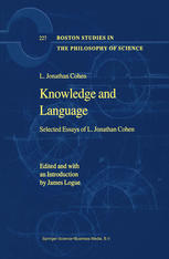 Knowledge and Language: Selected Essays of L. Jonathan Cohen