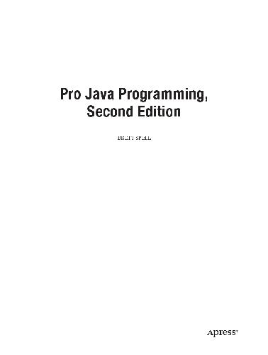 Pro Java Programming
