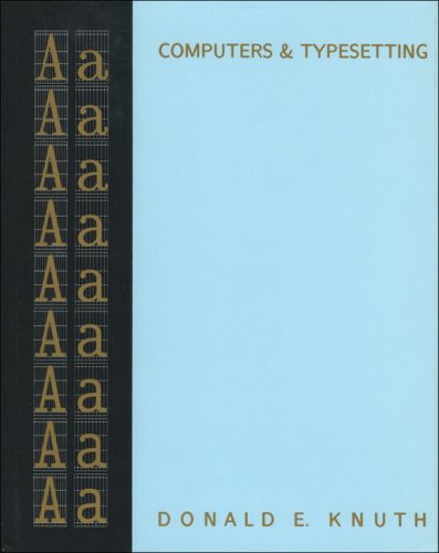 Computers & Typesetting, Volume A: The TeXbook