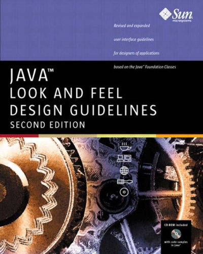 Java(TM) Look and Feel Design Guidelines