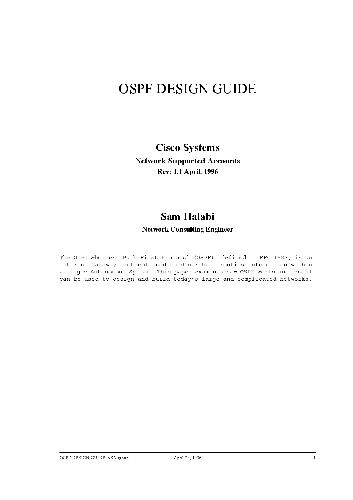 OSPF Design