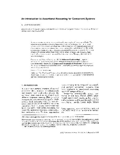 An Introduction to Assertional Reasoning for Concurrent Systems