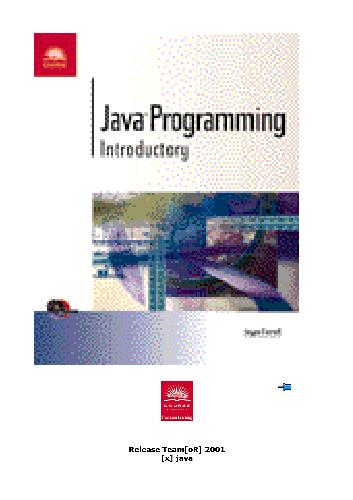 Java Programming -- Introductory