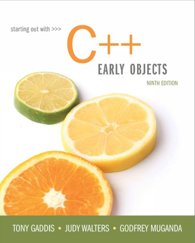 Starting Out With C++ Early Object