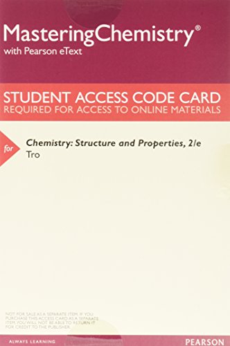 Chemistry: Structure and Properties, Books a la Carte Plus Mastering Chemistry with Pearson eText -- Access Card Package (2nd Edition)