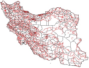 لایه جاده های ایران