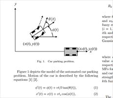 پروژه و ترجمه مقاله طراحی کنترلر فازی برای مساله پارک کردن بااستفاده ازروش بهینه سازی چندهدفه تکاملی