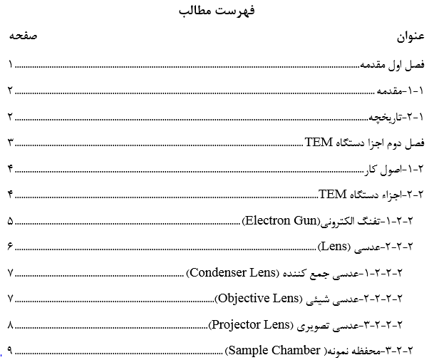 آشنایی با میکروسکوپ الکترونی عبوری (TEM) (فایل ورد)