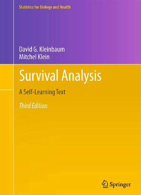 ویرایش سوم کتاب تجزیه و تحلیل بقا اثر کلین بام  - Survival Analysis - Kleinbaum