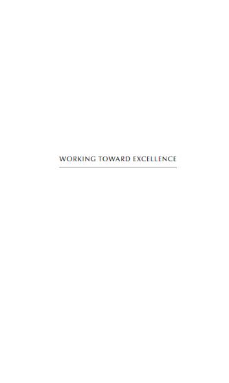 Working toward Excellence (زبان اصلی)