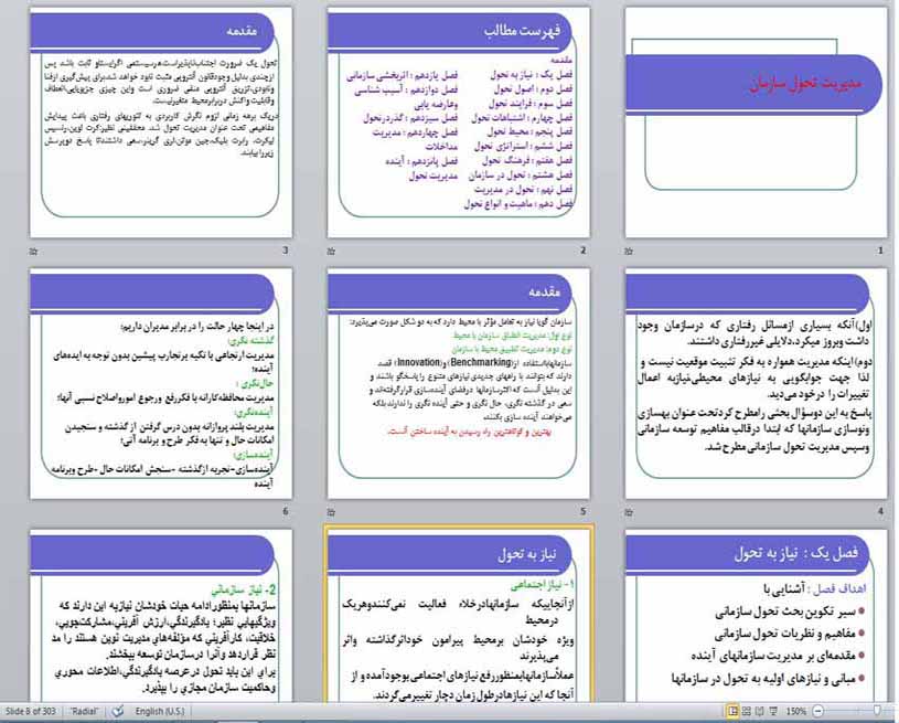 پاورپوئینت ppt مدیریت تحول سازمان رشته کارشناسی ارشد مدیریت