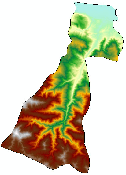 دانلود مدل رقومی ارتفاع (DEM) 12.5 متری شهرستان چالوس استان مازندران