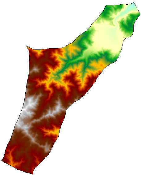 دانلود مدل رقومی ارتفاع (DEM) 12.5 متری شهرستان کلاردشت استان مازندران