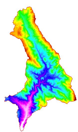 نقشه های GIS حوزه آبخیز رودخانه شاهرود چای