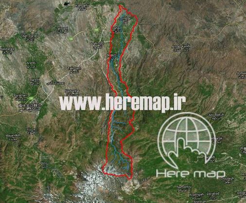 نقشه های GIS حوزه آبخیز لاهرود چای استان اردبیل