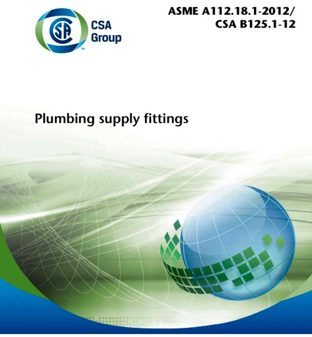 ASME A112.18.1-2012/CSA B125.1-12
