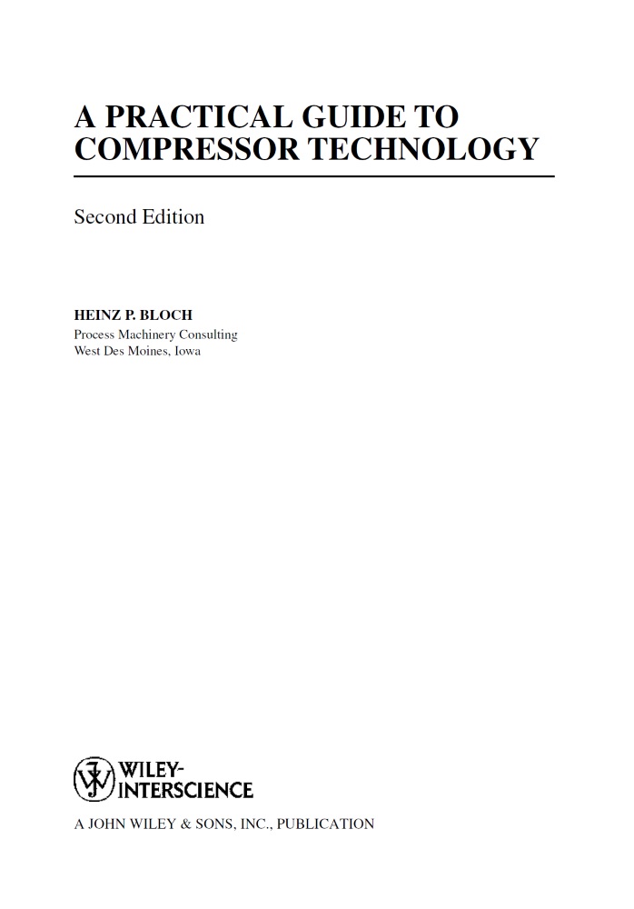 A PRACTICAL GUIDE TO COMPRESSOR TECHNOLOGY