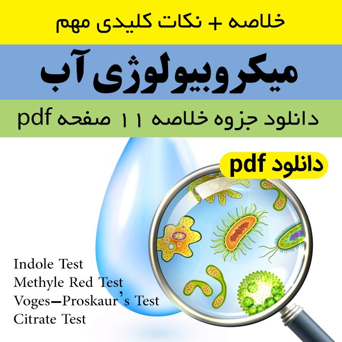 دانلود جزوه خلاصه [ میکروبیولوژی آب ] - pdf