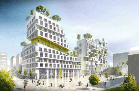 معماری سبز، طراحی بلوک مسکونی در پاریس