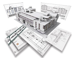 نقشه های اجرایی سازه 2 طبقه اداری با جزئیات کامل برای رشته های عمران و معماری