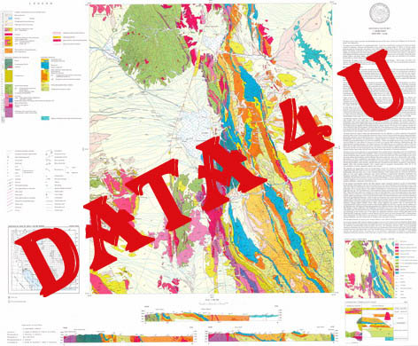 نقشه زمین‌شناسی 1:250000 اسکن شده گزیک