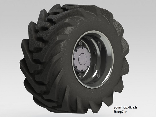 طراحی تایر تراکتور با سالیدورک  solidwork