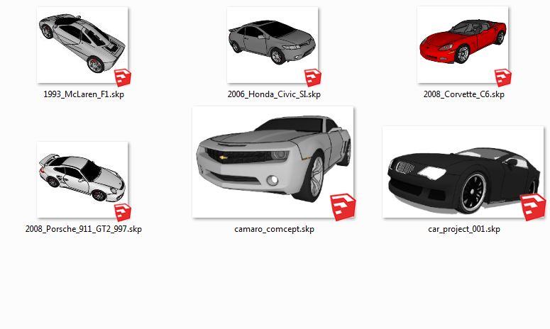 کامپوننت های اسکچاپ ماشین car