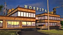 پروژه کامل بیمارستان  (فایل اتوکدی، رندر، پوستر و PSD لایه‌باز)