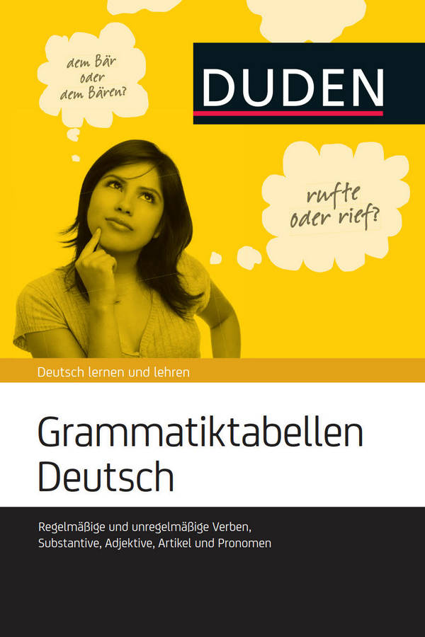 کتاب آموزش زبان آلمانی Grammatiktabellen Deutsch سال انتشار (2016)
