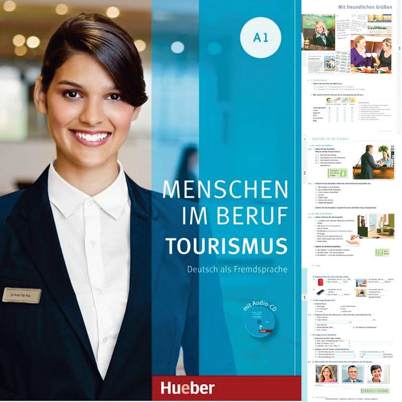 کتاب آموزش زبان آلمانی Menschen im Beruf - Tourismus A1 به همراه فایل های صوتی کتاب