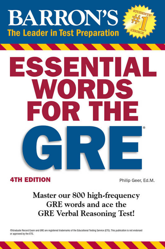 کتاب Essential Words for the GRE - ویرایش چهارم (2016)
