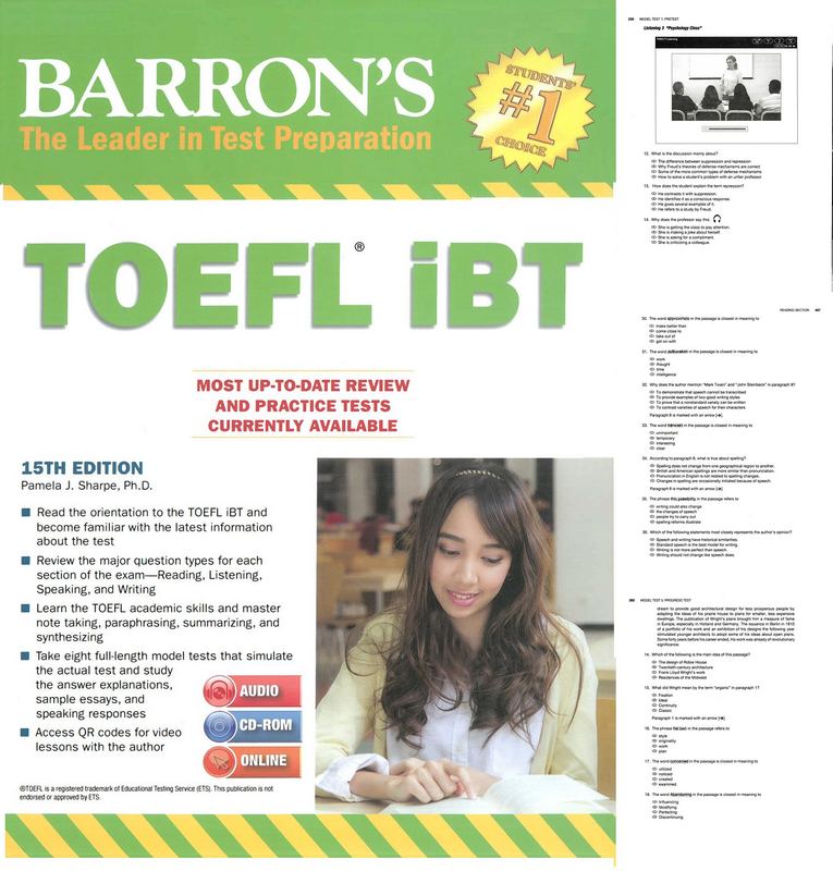 کتاب TOEFL IBT - ویرایش پانزدهم (2016)