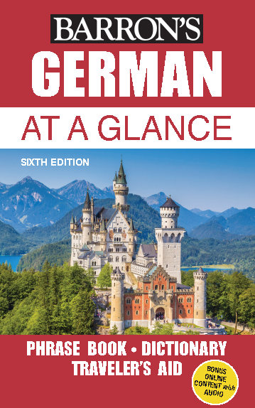 کتاب آموزش زبان آلمانی Barrons German at a Glance - ویرایش ششم (2018)