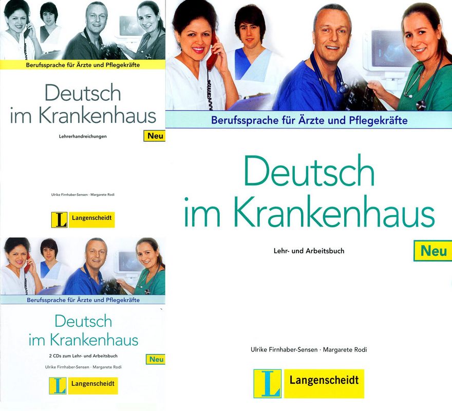 کتاب آموزش زبان آلمانی Deutsch Im Krankenhaus به همراه کتاب معلم و فایل های صوتی کتاب