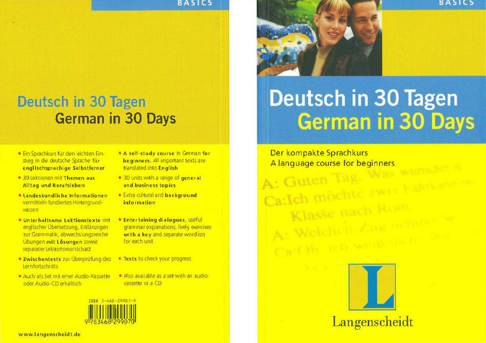 کتاب آموزش زبان آلمانی Deutsch in 30 Tagen به همراه فایل های صوتی کتاب
