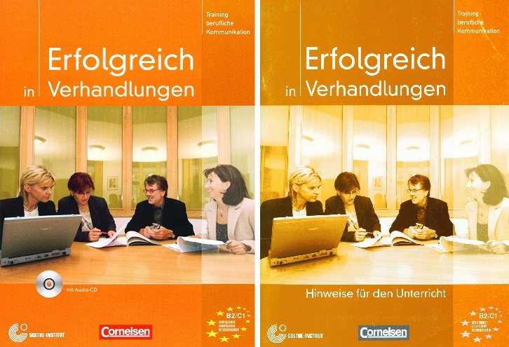 کتاب آموزش زبان آلمانی Erfolgreich in Verhandlungen B2-C1 به همراه فایل های صوتی کتاب