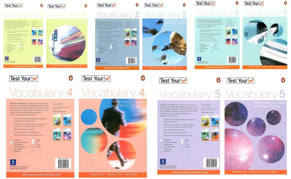 مجموعه 5 جلدی کتاب های Penguin Test Your Vocabulary