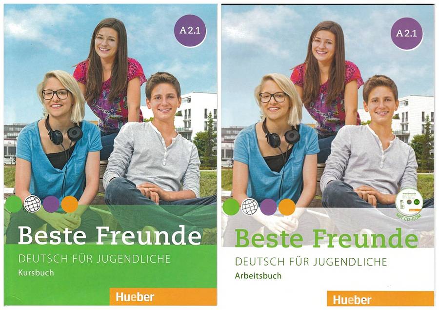 کتاب آموزش زبان آلمانی Beste Freunde A2.1 به همراه کتاب کار و فایل های صوتی کتاب ها