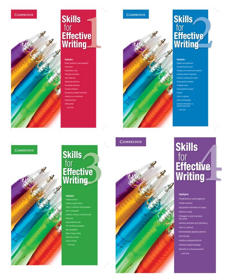 مجموعه 4 سطحی کتاب های Skills for Effective Writing به همراه جواب سوالات کتاب