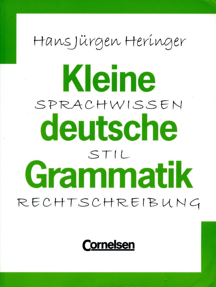 کتاب آموزش زبان آلمانی Kleine deutsche Grammatik Sprachwissen, Stil, Rechtschreibung