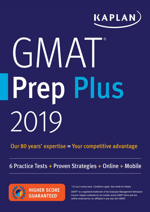 کتاب GMAT Prep Plus 2019 - 6 Practice Tests انتشارات Kaplan