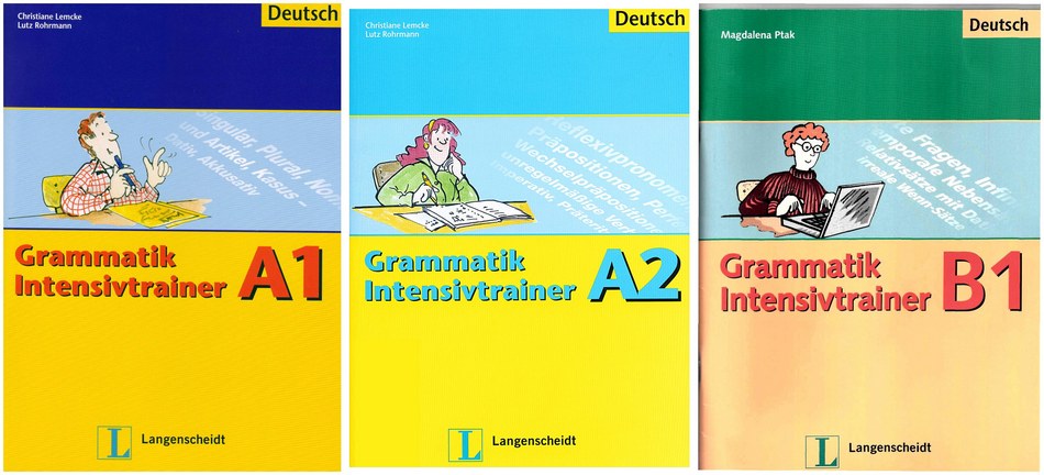 مجموعه کتاب های آموزش زبان آلمانی Grammatik Intensivtrainer سطح های A1 و A2 و B1