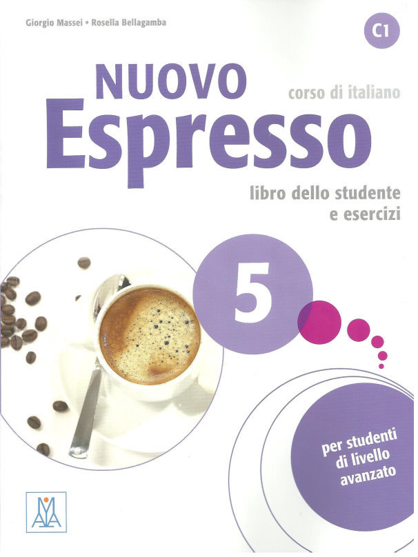 کتاب آموزش زبان ایتالیایی Nuovo Espresso 5 به همراه کتاب معلم و فایل های صوتی کتاب