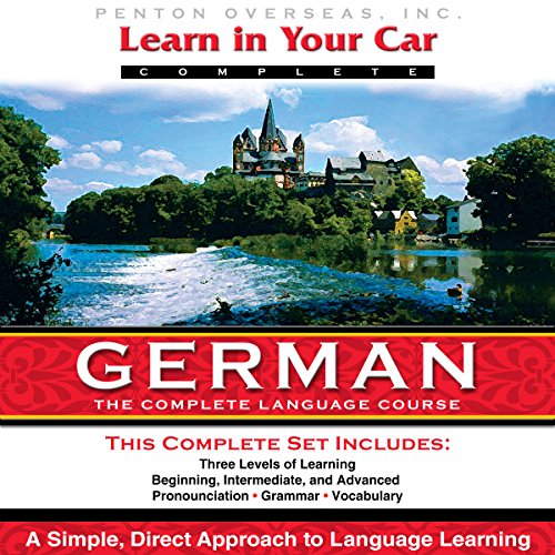 مجموعه 3 سطحی صوتی آموزش زبان آلمانی Learn In Your Car German به همراه کتابچه های راهنمای 3 سطح
