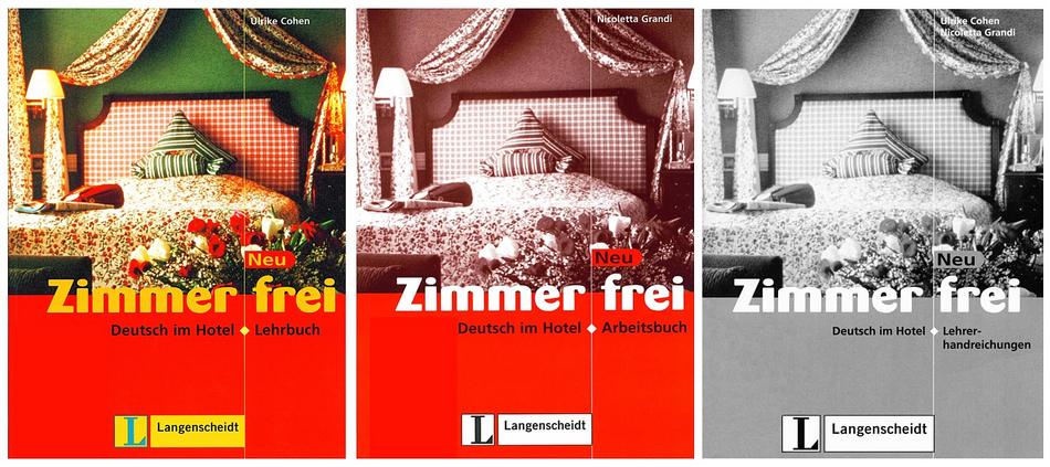 کتاب آموزش زبان آلمانی Zimmer frei به همراه کتاب کار و کتاب معلم و فایل های صوتی کتاب ها