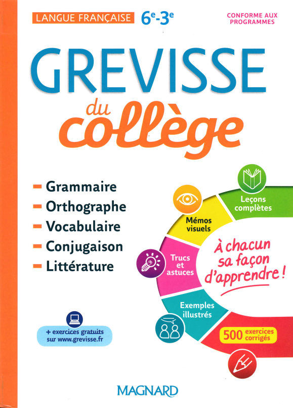 کتاب آموزش زبان فرانسوی Grevisse du collège