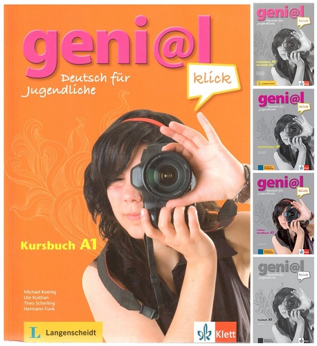 کتاب آموزش زبان آلمانی Genial Klick A1 به همراه کتاب کار و کتاب معلم و فایل های صوتی کتاب