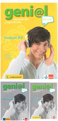 کتاب آموزش زبان آلمانی Genial Klick A2 به همراه کتاب کار و فایل های صوتی کتاب ها