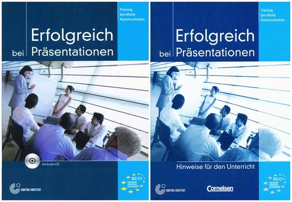 کتاب آموزش زبان آلمانی Erfolgreich bei Präsentationen B2/C1 به همراه کتاب راهنما و فایل های صوتی کتاب