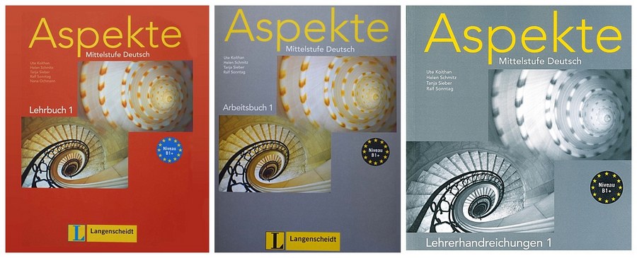 کتاب آموزش زبان آلمانی Aspekte B1 به همراه کتاب کار و کتاب معلم و فایل های صوتی کتاب